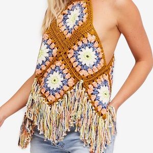 Free people summer of love halter top